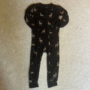 Kyte baby midnight deer romper